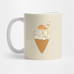 Ice-Cream Cone With Cats T-Shirt Mug